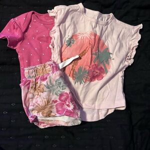 Pink and White Toddler Outfit Set